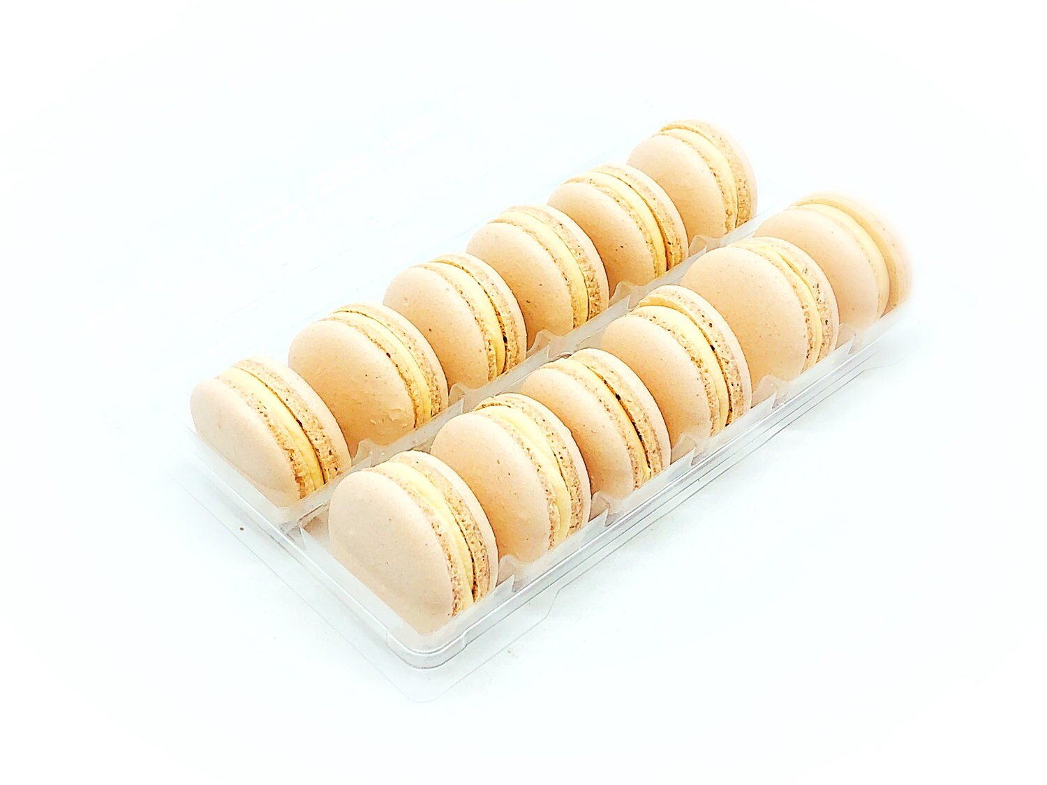 Peach Vegan Macarons - Macaron Centrale4 Pack