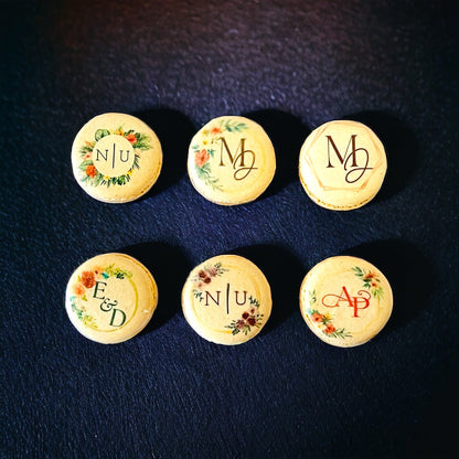 Personalized Macaron Masterpieces - Macaron CentraleWedding Favor6 Pack