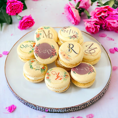 Personalized Macaron Masterpieces - Macaron CentraleWedding Favor6 Pack