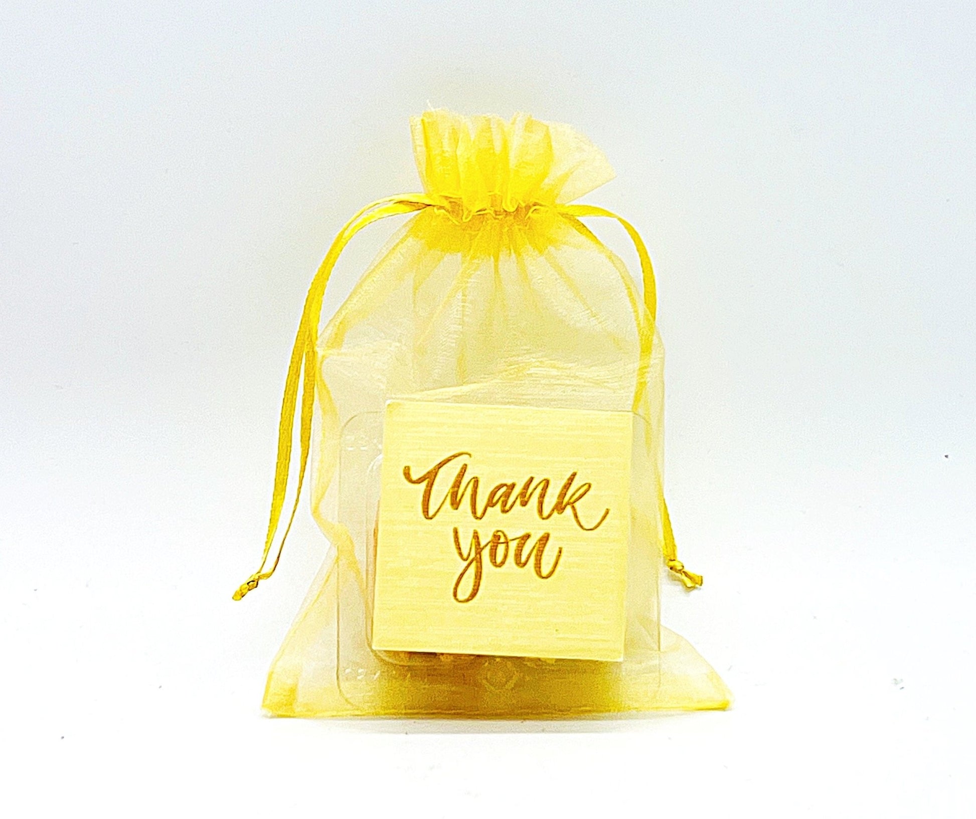 Personalized Thank you French Macarons for Guest (Gold Sheer) | Wedding Favors, Bridal Shower Favors, - Macaron CentraleWedding FavorSample (1 Set)