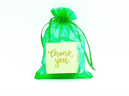 Personalized Thank you French Macarons for Guest (Green Sheer) | Wedding Favors, Bridal Shower Favors, - Macaron CentraleSample (1 Set)