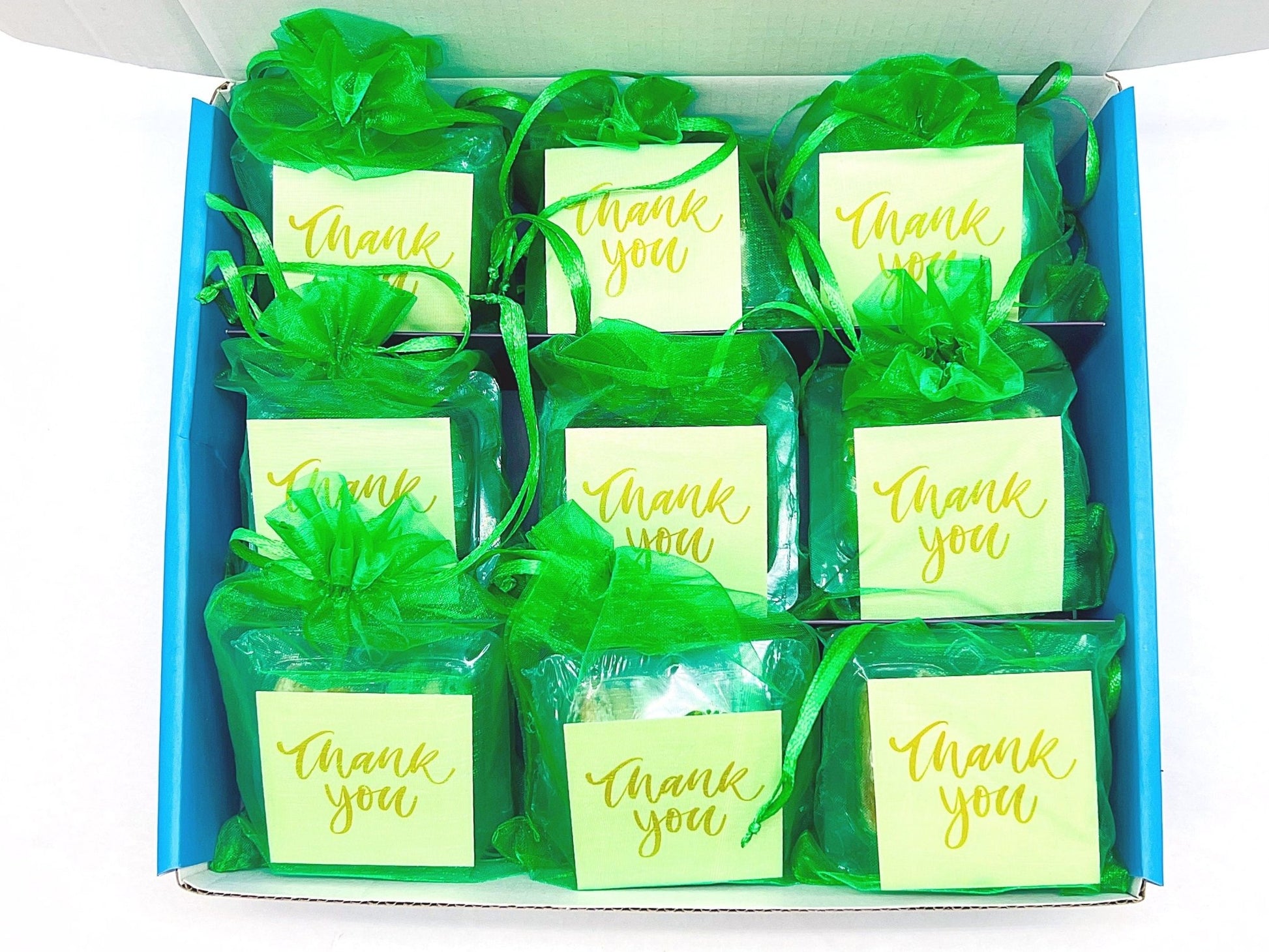 Personalized Thank you French Macarons for Guest (Green Sheer) | Wedding Favors, Bridal Shower Favors, - Macaron CentraleSample (1 Set)