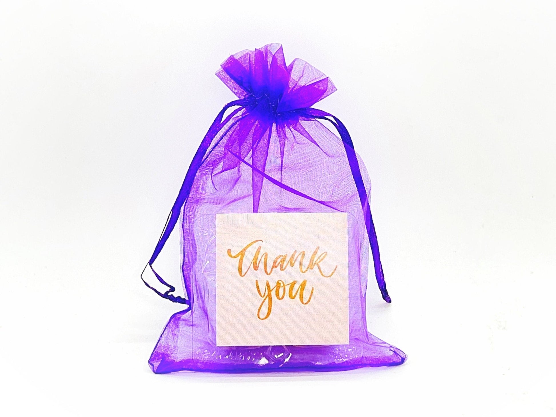 Personalized Thank you French Macarons for Guest (Purple) | Wedding Favors, Bridal Shower Favors, - Macaron CentraleWedding FavorSample (1 Set)