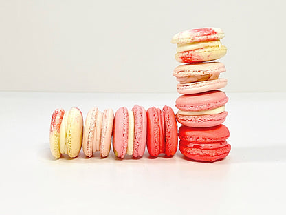 Pink Vibe: A Flavorful Quartet of French Macarons in One Set | 36 Pack - Macaron Centrale