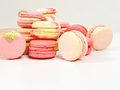 Pink Vibe: A Flavorful Quartet of French Macarons in One Set | 36 Pack - Macaron Centrale