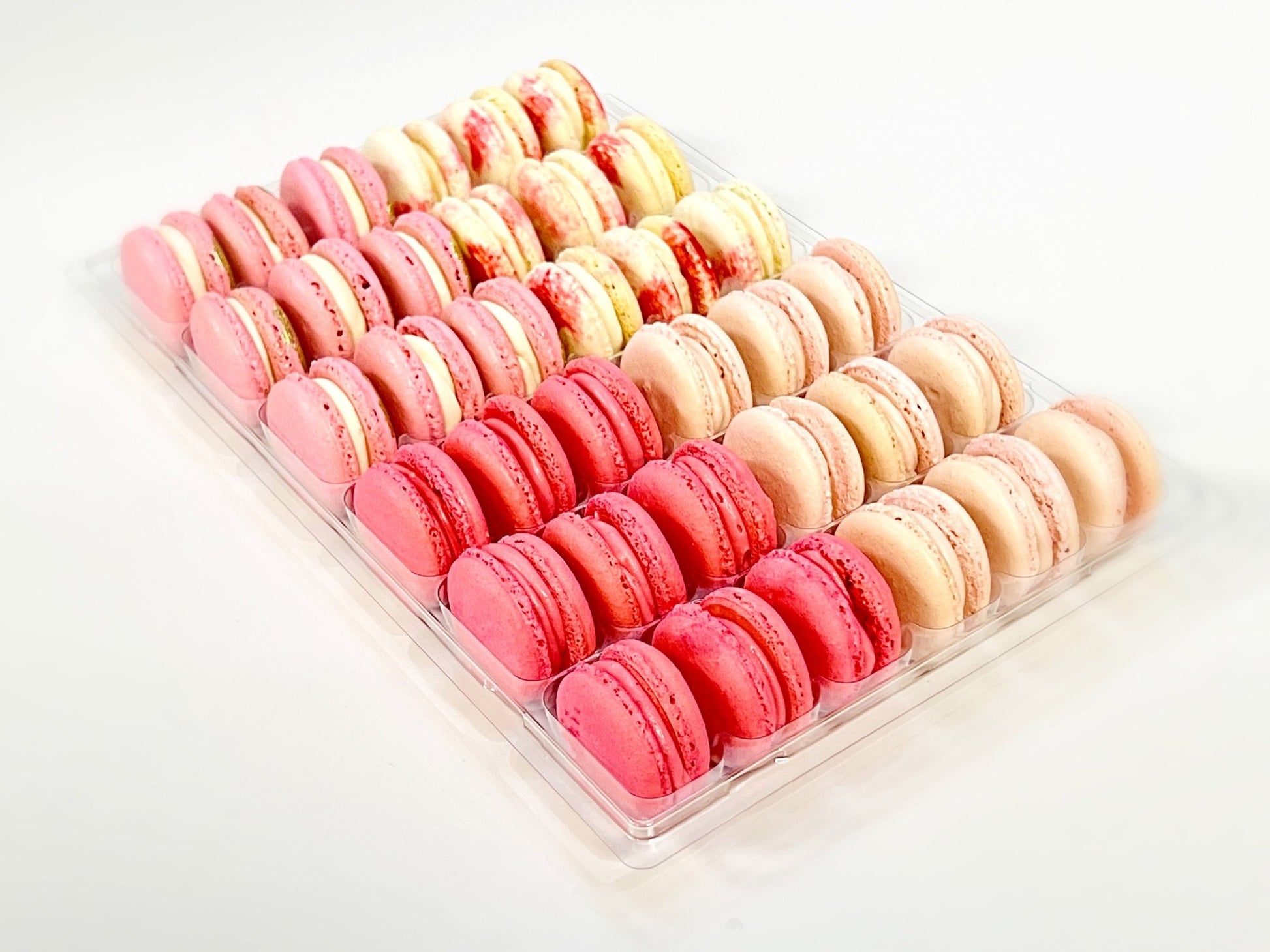 Pink Vibe: A Flavorful Quartet of French Macarons in One Set | 36 Pack - Macaron Centrale