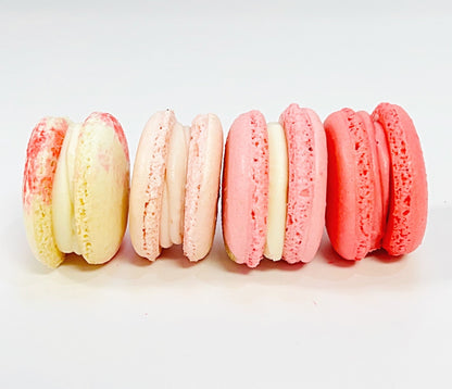 Pink Vibe: A Flavorful Quartet of French Macarons in One Set | 36 Pack - Macaron Centrale