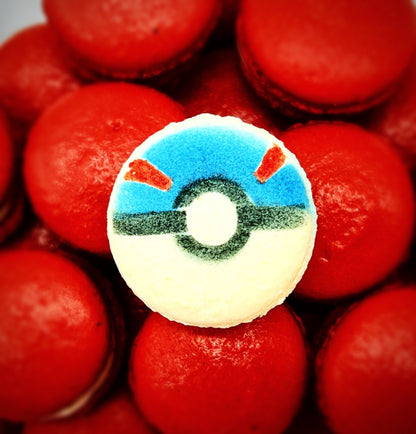 Pokeballs Vanilla French Macarons | Available in 12 and 24 Pack - Macaron CentraleAssortment6 pack