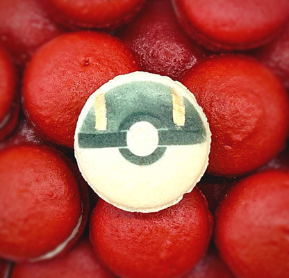 Pokeballs Vanilla French Macarons | Available in 12 and 24 Pack - Macaron CentraleAssortment6 pack