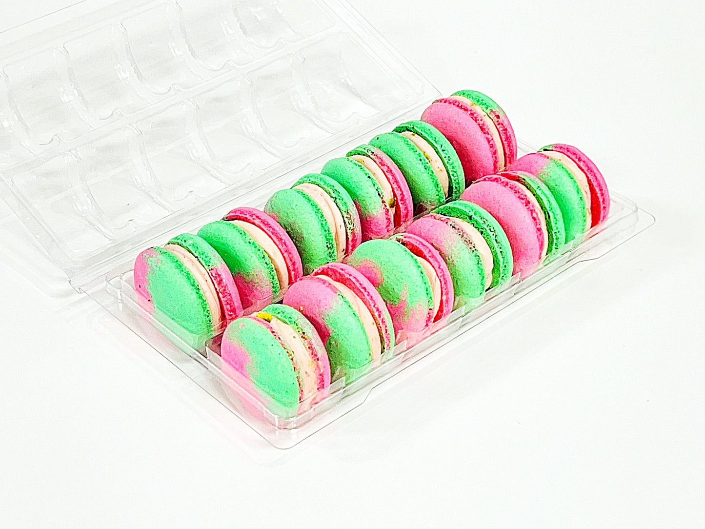 Pomegrante Pistachio Vegan Macarons | Available in 4 & 12 Pack| - Macaron Centrale4 Pack