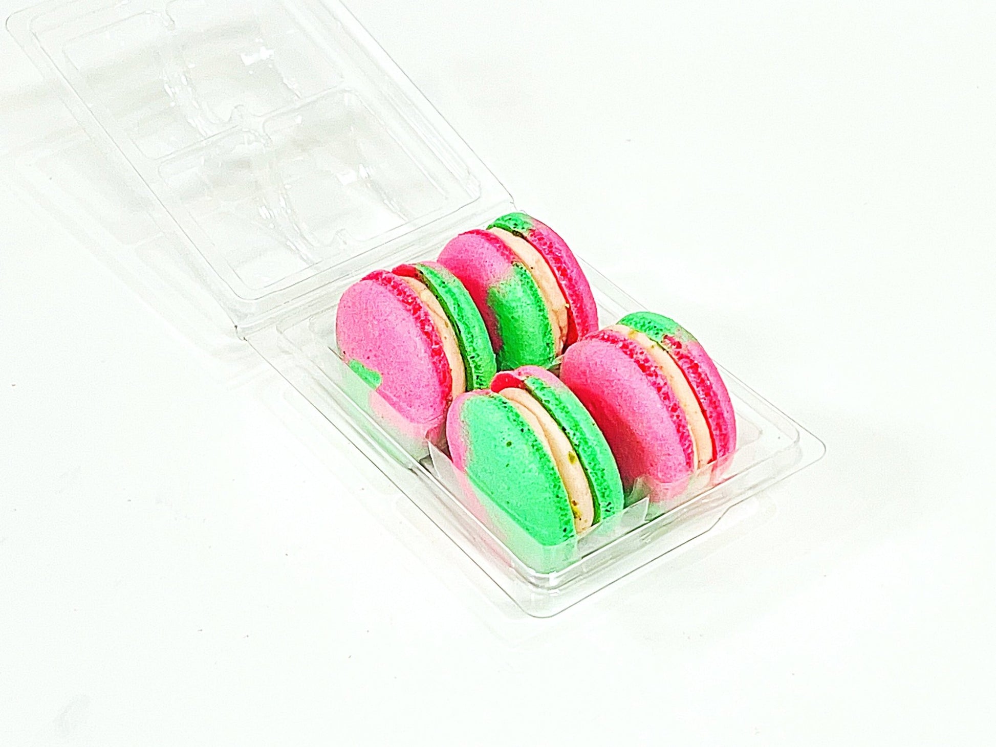 Pomegrante Pistachio Vegan Macarons | Available in 4 & 12 Pack| - Macaron Centrale4 Pack