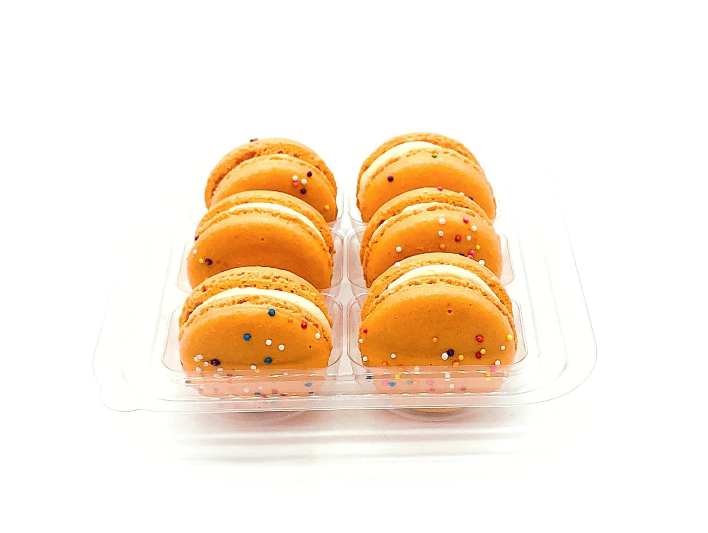 Pumpkin Birthday Macarons (6 Pack) | Ideal for celebratory events. - Macaron Centrale