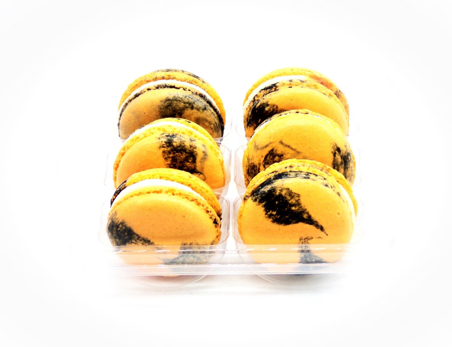 Pumpkin Cheesecake Macarons (6 Pack) | Ideal for celebratory events. - Macaron Centrale