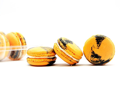 Pumpkin Cheesecake Macarons (6 Pack) | Ideal for celebratory events. - Macaron Centrale