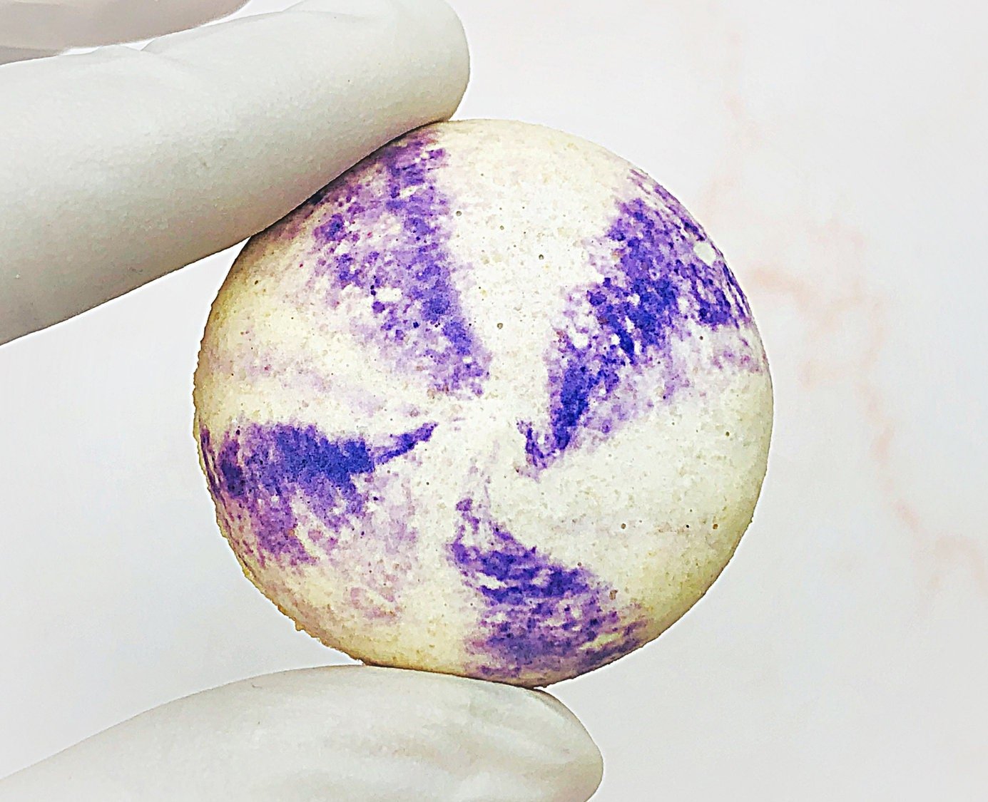 Purple Marbled French Macaron Shell | Perfect for Cake Decorators or Your Dessert DIY Project - Macaron Centrale6 Pairs