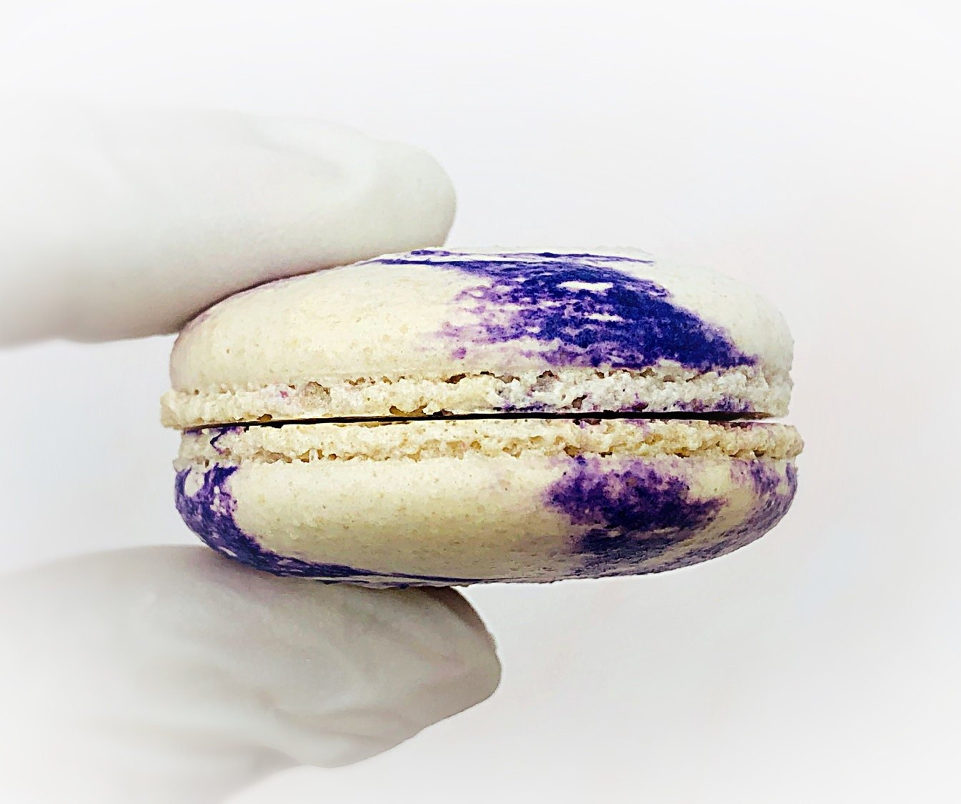 Purple Marbled French Macaron Shell | Perfect for Cake Decorators or Your Dessert DIY Project - Macaron Centrale6 Pairs