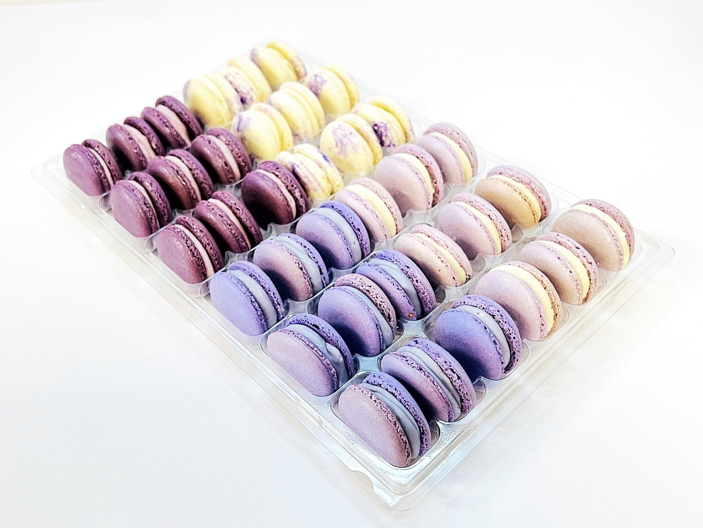 Purple Vibe: A Flavorful Quartet of French Macarons in One Set | 36 Pack - Macaron Centrale