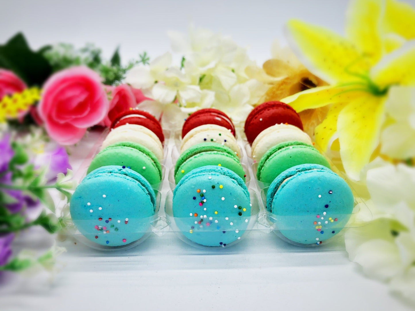 Rainbow ; French Macaron Collection; Perfect for any Occasion - Macaron Centrale12 Pack