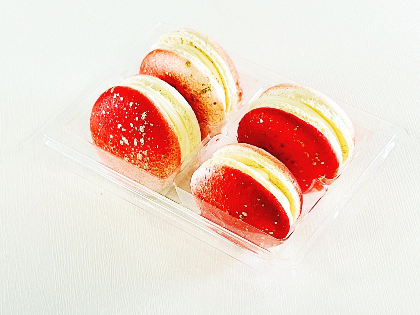 Rambutan Pineapple Vegan Macarons - Macaron Centrale4 Pack