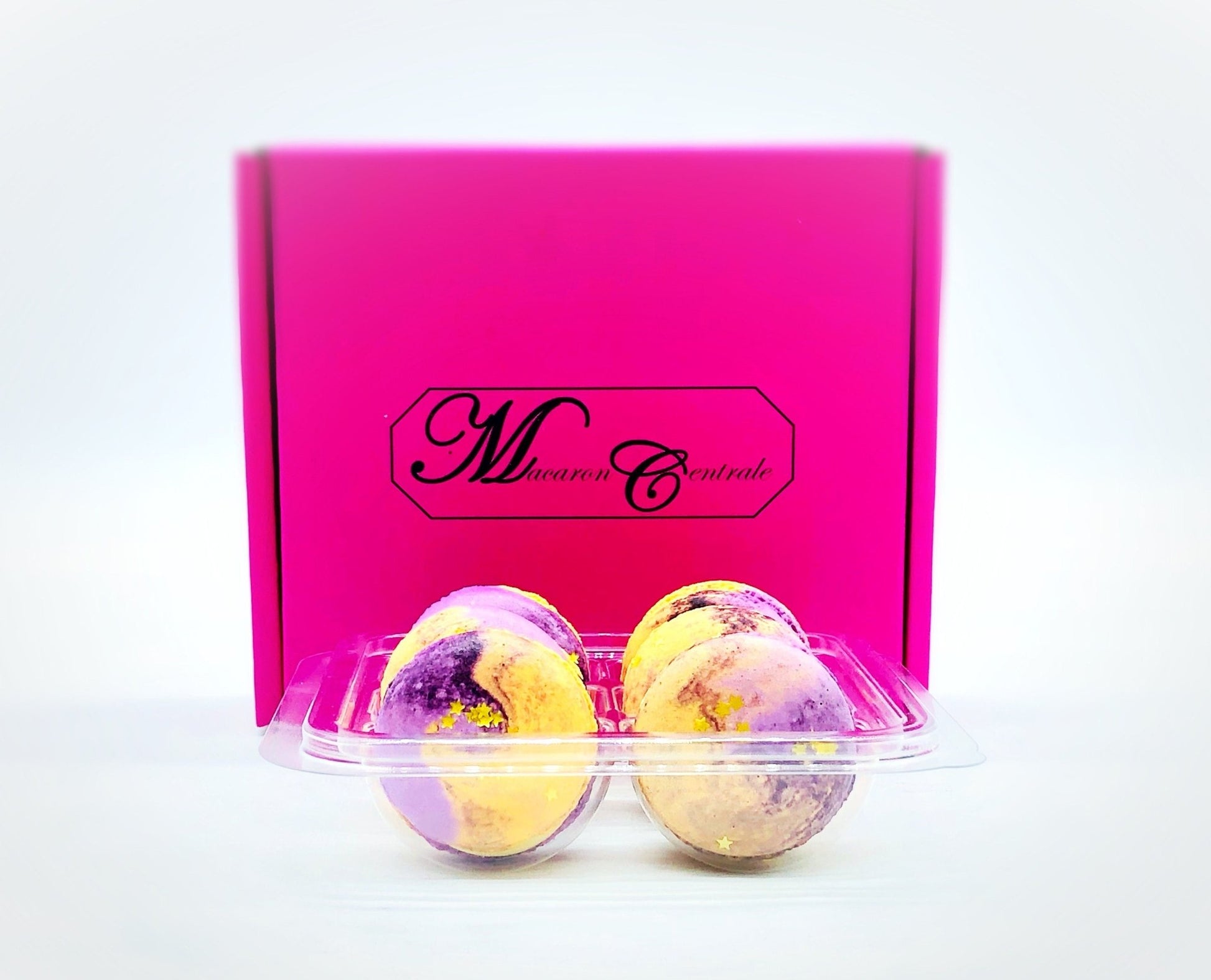 Raspberry Caramel French Macaron | Available in 6, 12 & 24 - Macaron Centrale6 Pack