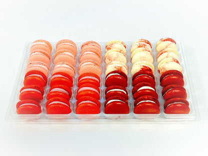 Red Vibe: A Flavorful Quartet of French Macarons in One Set | 36 Pack - Macaron Centrale