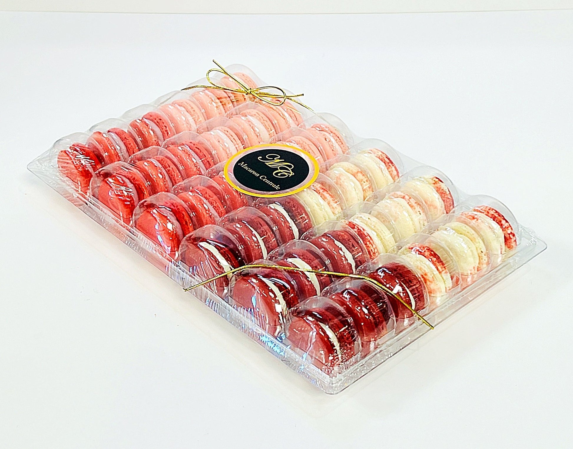 Red Vibe: A Flavorful Quartet of French Macarons in One Set | 36 Pack - Macaron Centrale