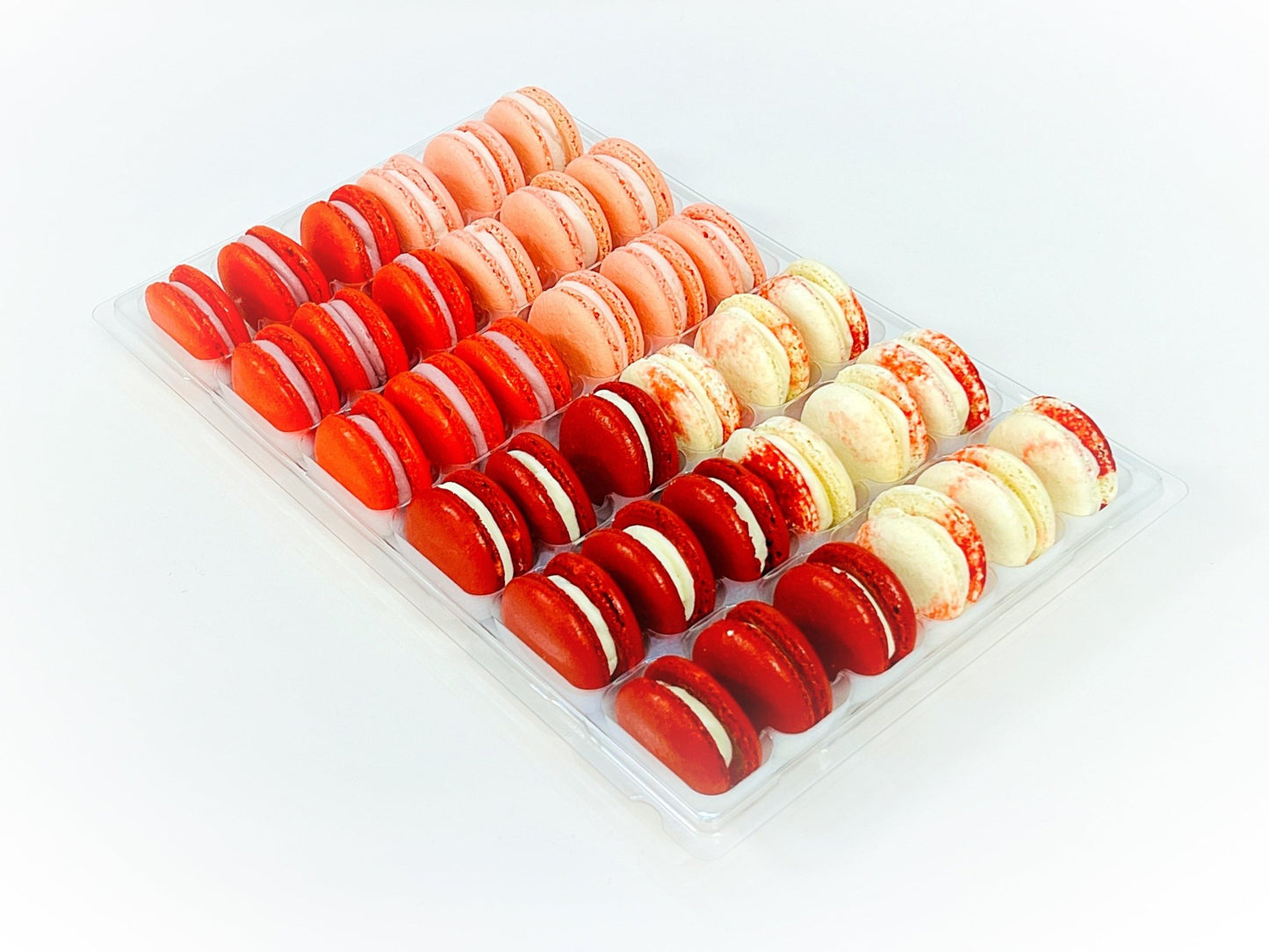 Red Vibe: A Flavorful Quartet of French Macarons in One Set | 36 Pack - Macaron Centrale