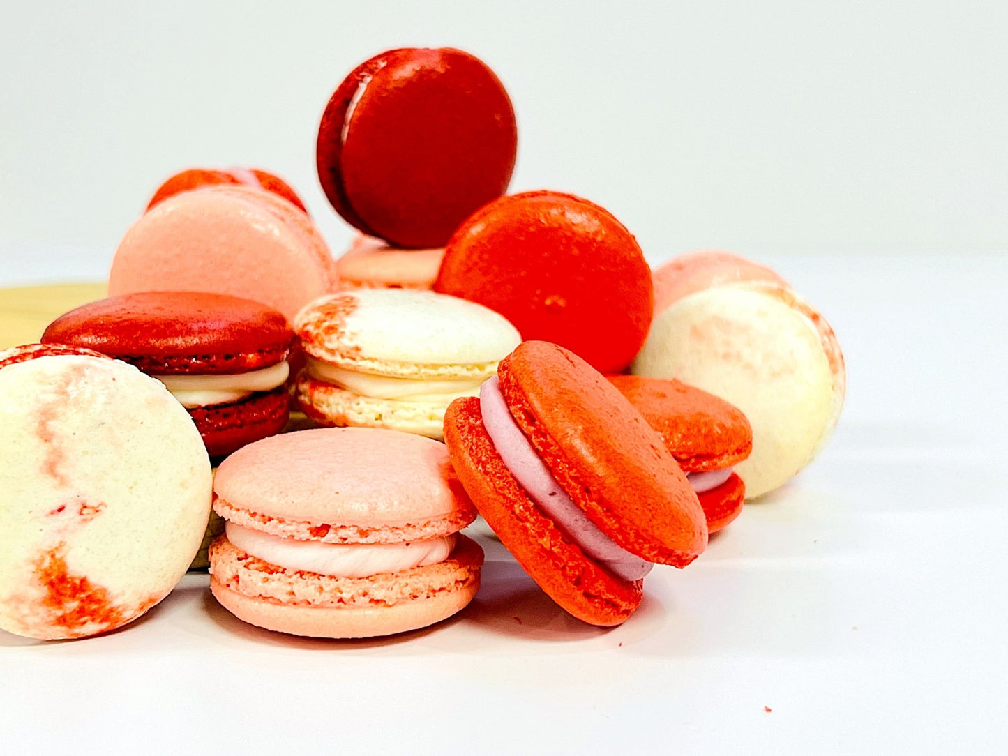 Red Vibe: A Flavorful Quartet of French Macarons in One Set | 36 Pack - Macaron Centrale