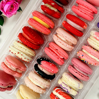 Romantic XOXO Surprise Me - 24 Pack Macarons - Macaron Centrale