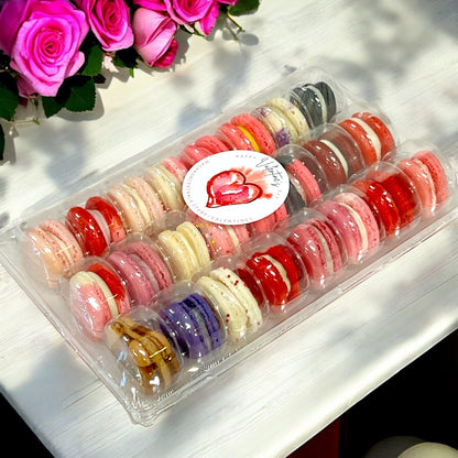 Romantic XOXO Surprise Me - 24 Pack Macarons - Macaron Centrale