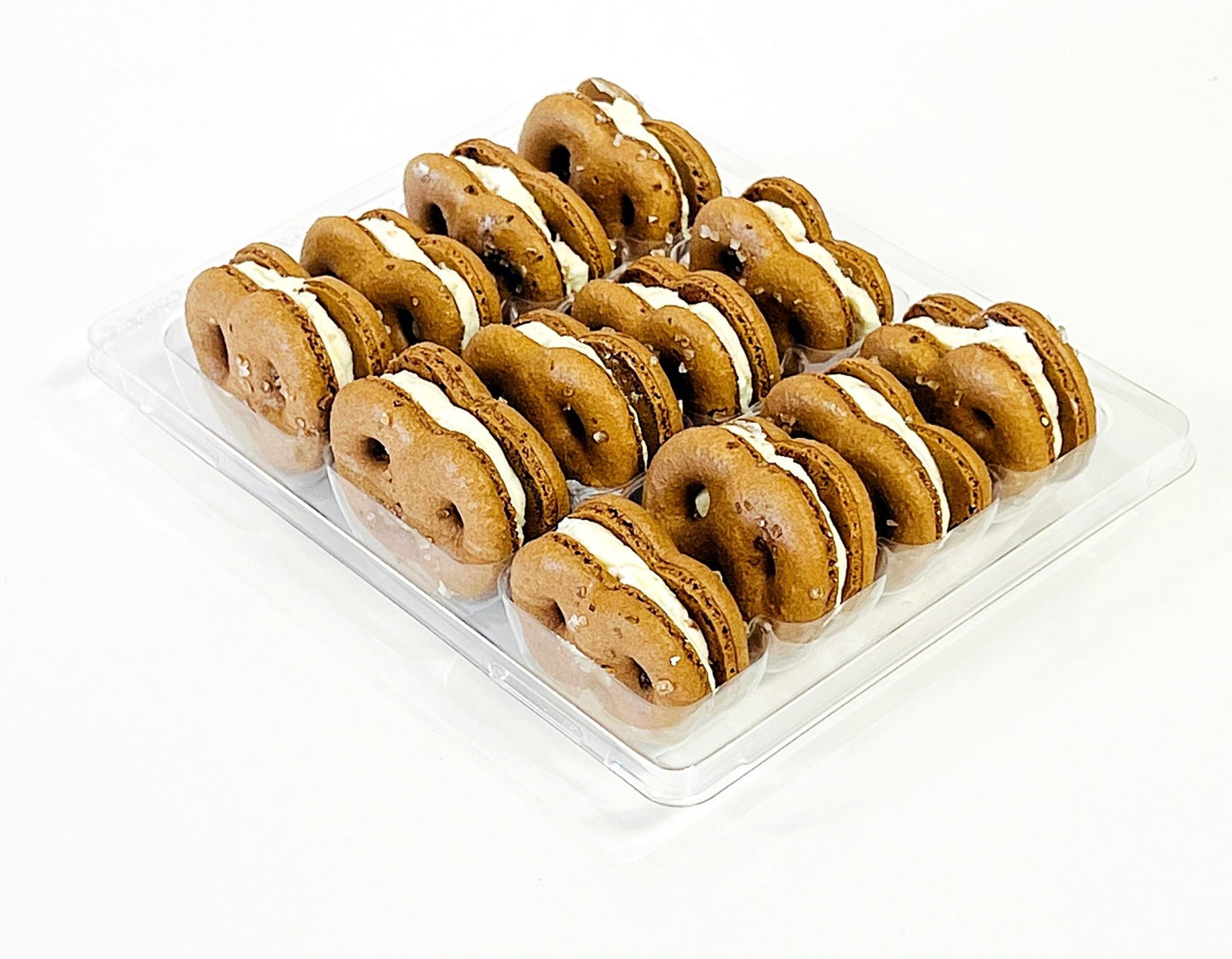 Salted Pretzel Macarons - Macaron Centrale6 pack