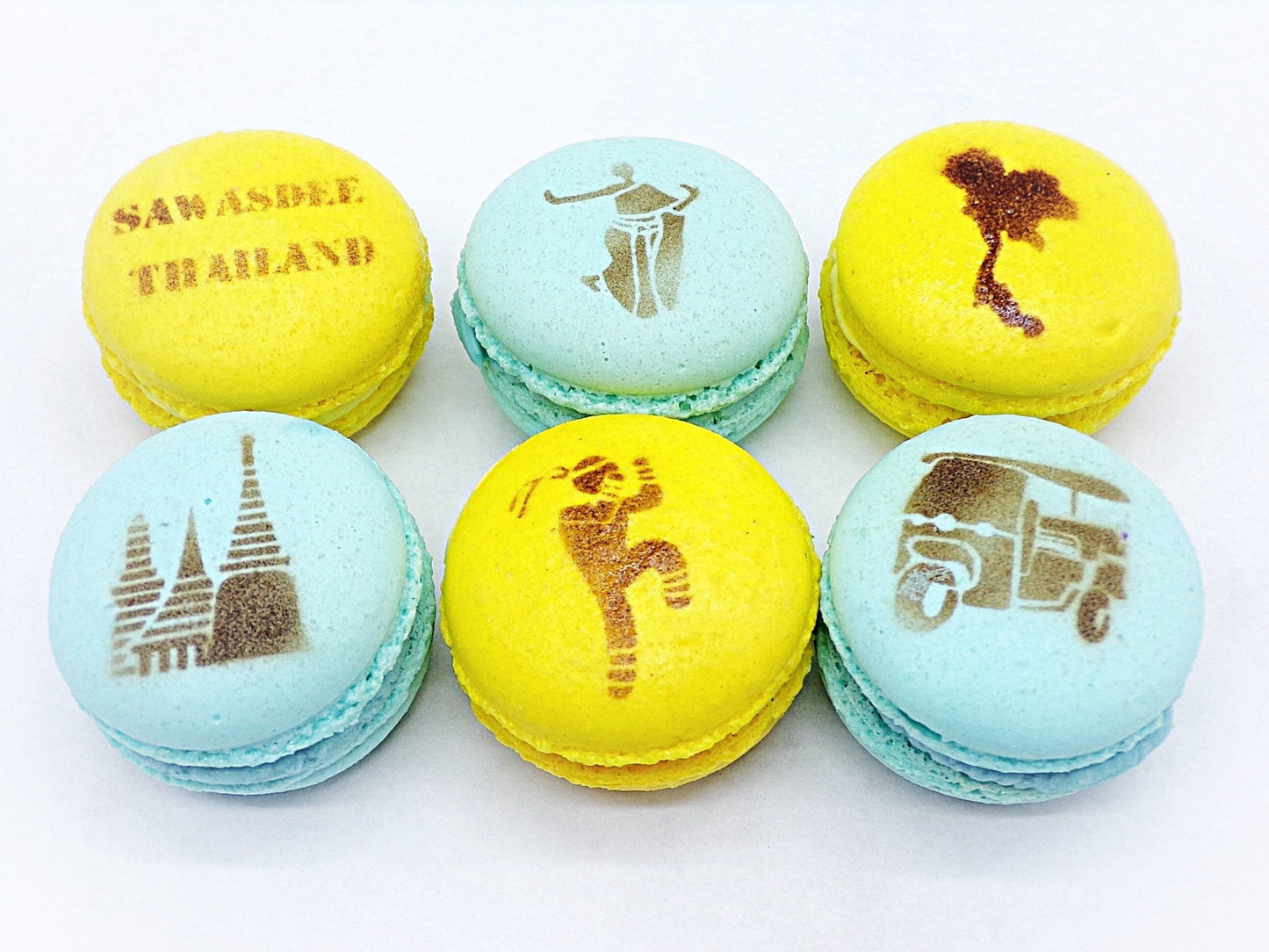 Sawasdee Thailand French Macarons Set | Handmade & Free Shipping - Macaron Centrale6 Pack