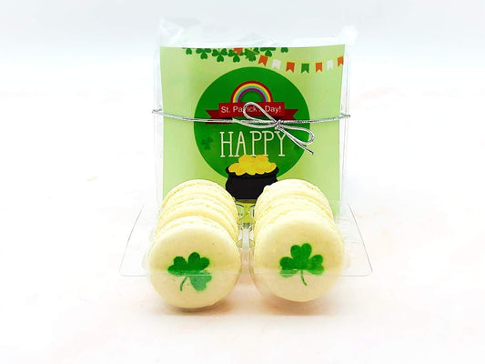 Shamrock French Vanilla Macaron Set | 6 Pack, perfect for upcoming St. Patrick's Day Celebration - Macaron Centrale