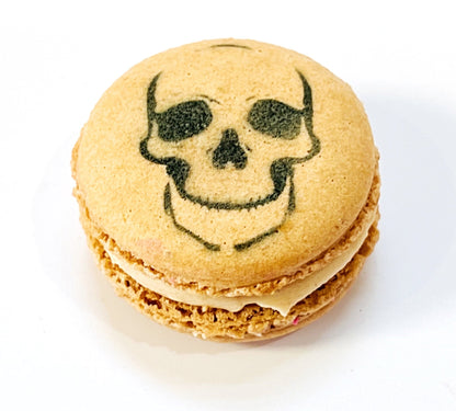 Skull French Macaron | Choose Your Favorite Flavors - Macaron Centrale6 PackSalted Caramel