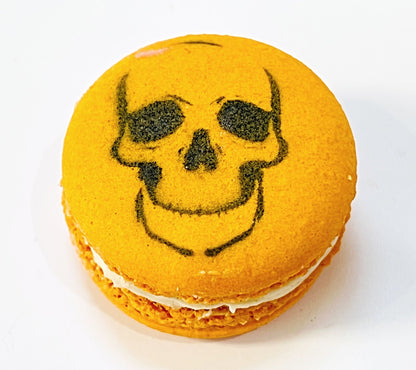Skull French Macaron | Choose Your Favorite Flavors - Macaron Centrale6 PackPumpkin