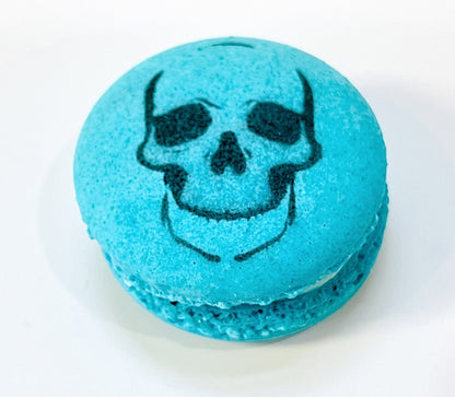 Skull French Macaron | Choose Your Favorite Flavors - Macaron Centrale6 PackBlueberry