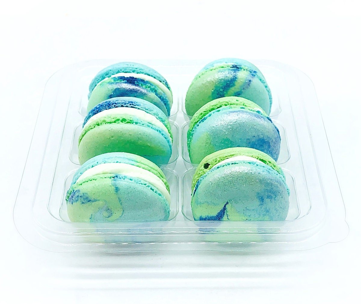 Space Edition Mac | The Earth French Macaron | Available in 6, 12 & 24 - Macaron Centrale6 Pack