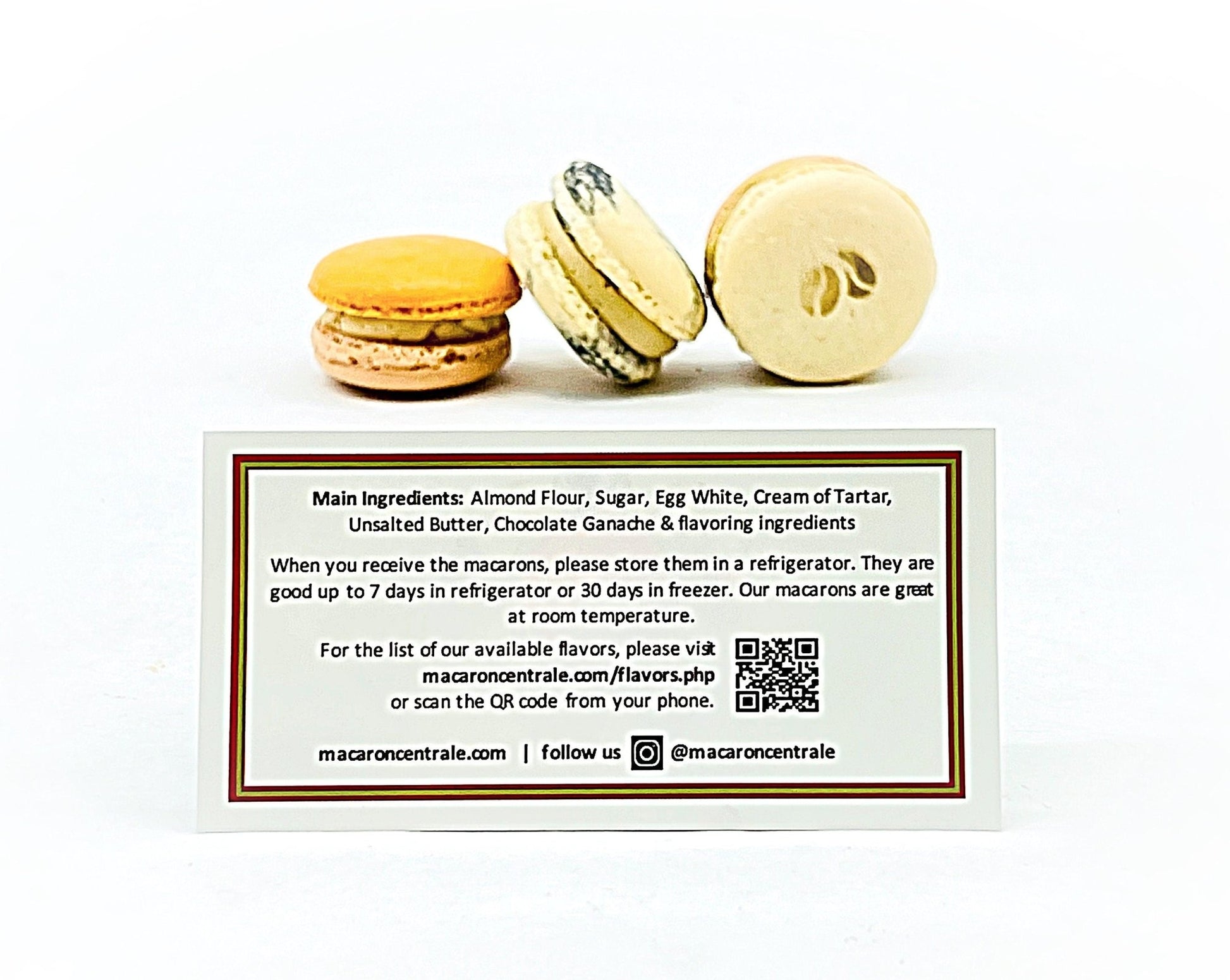 Special Holiday French Macaron Collection | 6 Pack Latte Set | Happy New Year - Macaron Centrale