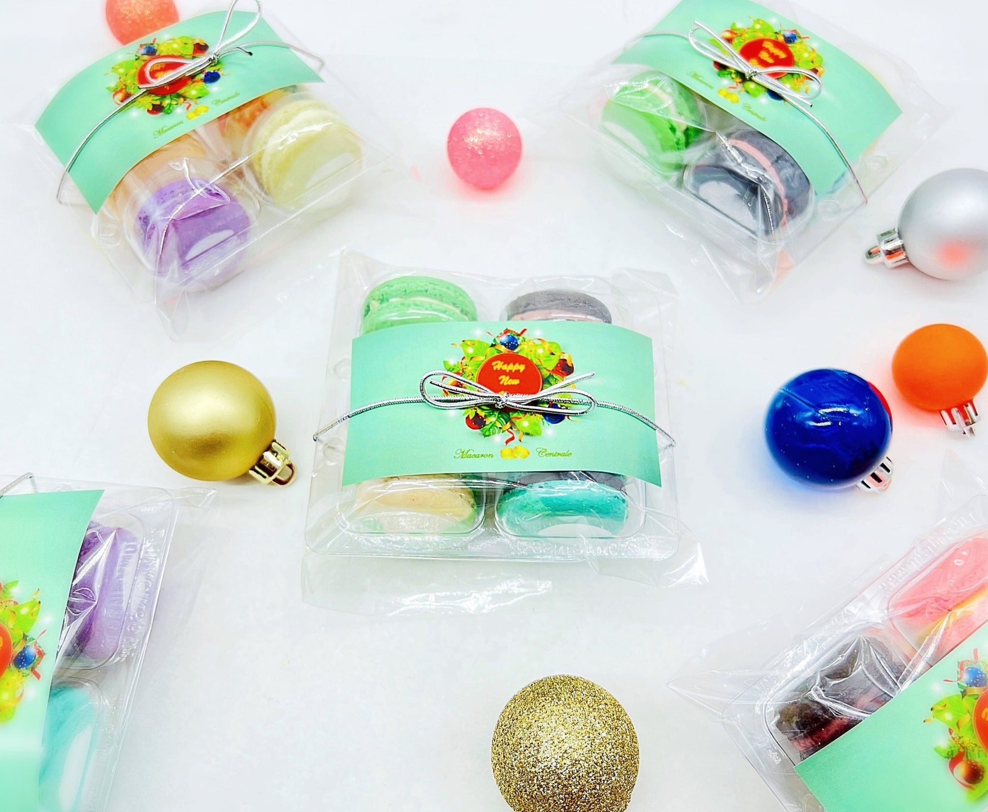 Special Holiday French Macaron Collection | 6 Pack | Surprise Me! | Happy New Year - Macaron Centrale