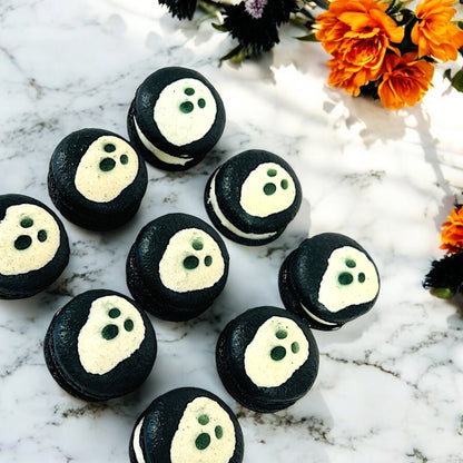 Spooky Ghost Macarons – Customizable Flavors for Halloween - Macaron CentraleHalloween6 Pack