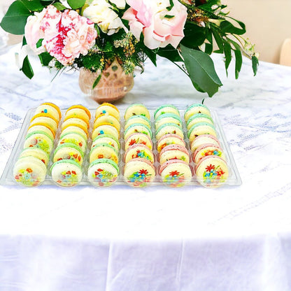 Spring Blossom Vibe: A Flavorful Quartet of French Macarons in One Set | 36 Pack - Macaron Centrale