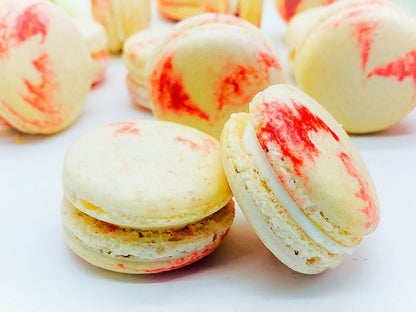 Strawberry Cheesecake Macarons (6 Pack) | Ideal for celebratory events. - Macaron Centrale