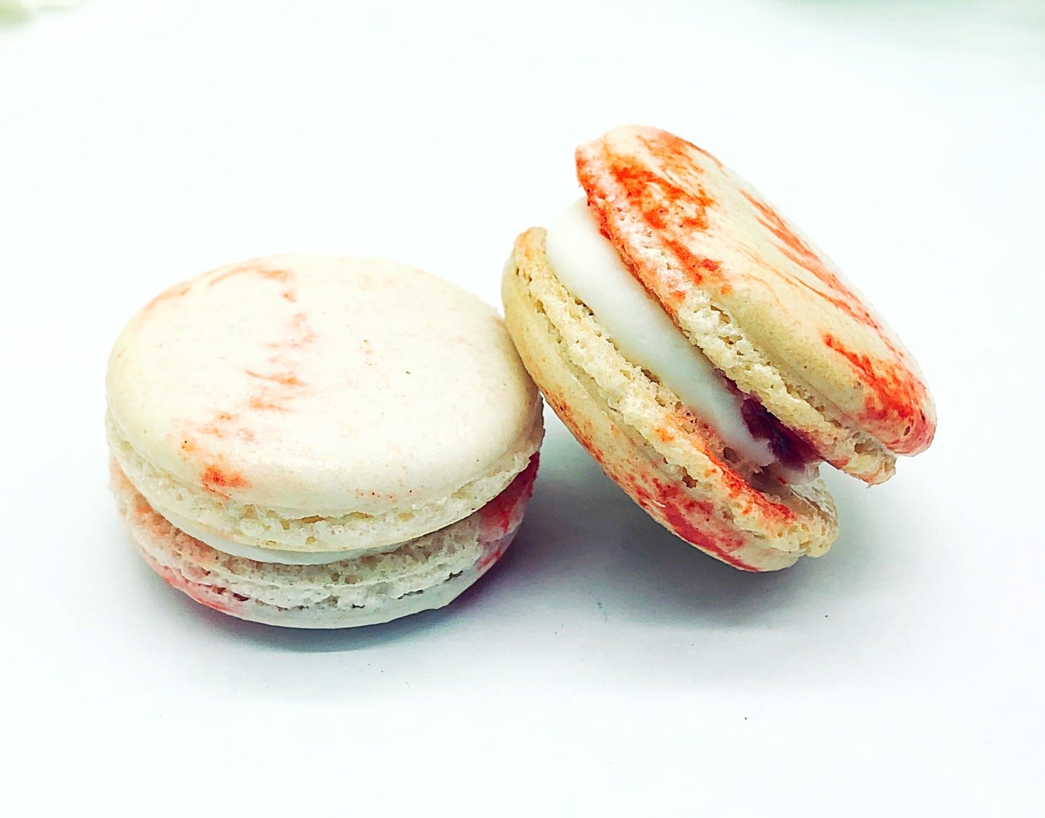 Strawberry Cheesecake Macarons (6 Pack) | Ideal for celebratory events. - Macaron Centrale