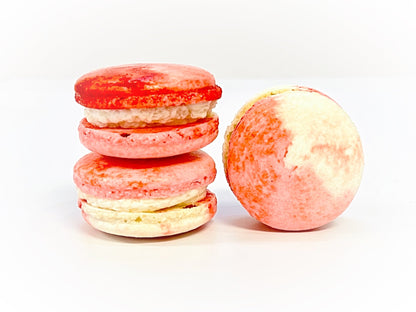 Strawberry Cheesecake Vegan Macarons - Macaron Centrale4 Pack