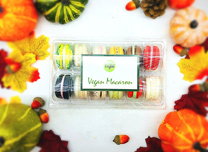 Surprise Me! 12 Pack Vegan French Macarons Set | , Dairy Free | 12 Different Flavors of Fun! - Macaron Centrale