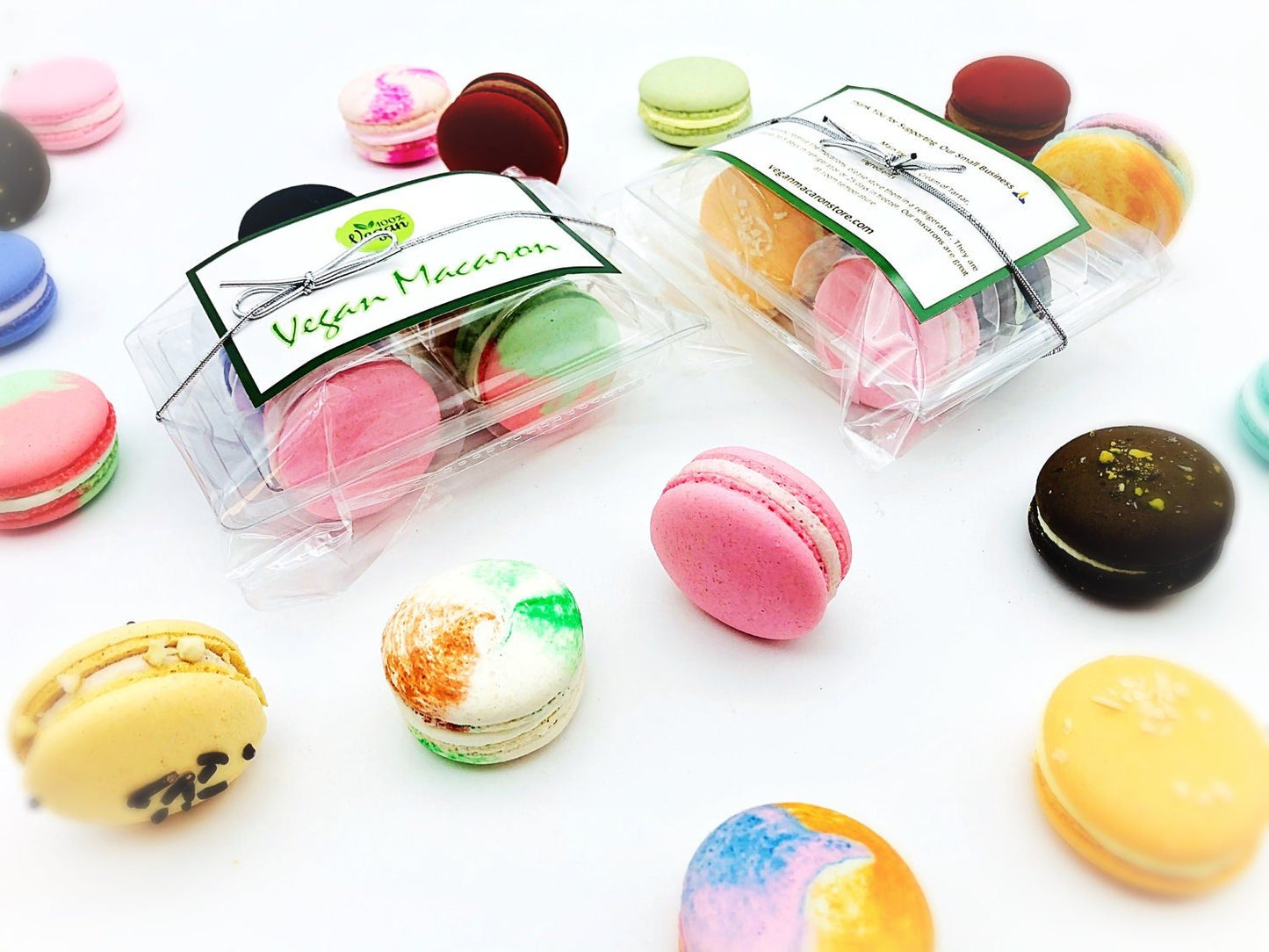 Surprise Me! 4 Pack Vegan French Macarons Set | , Dairy Free - Macaron Centrale