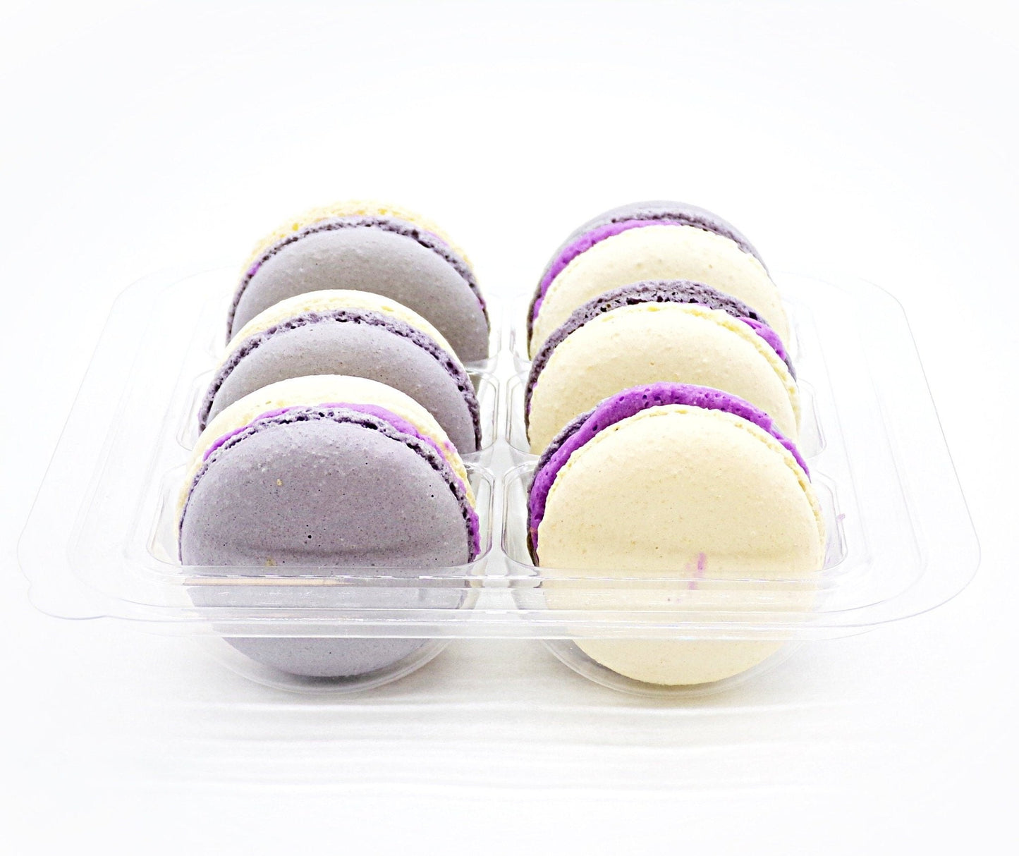 Taro Caramel Macarons (6 Pack) | Ideal for celebratory events. - Macaron Centrale