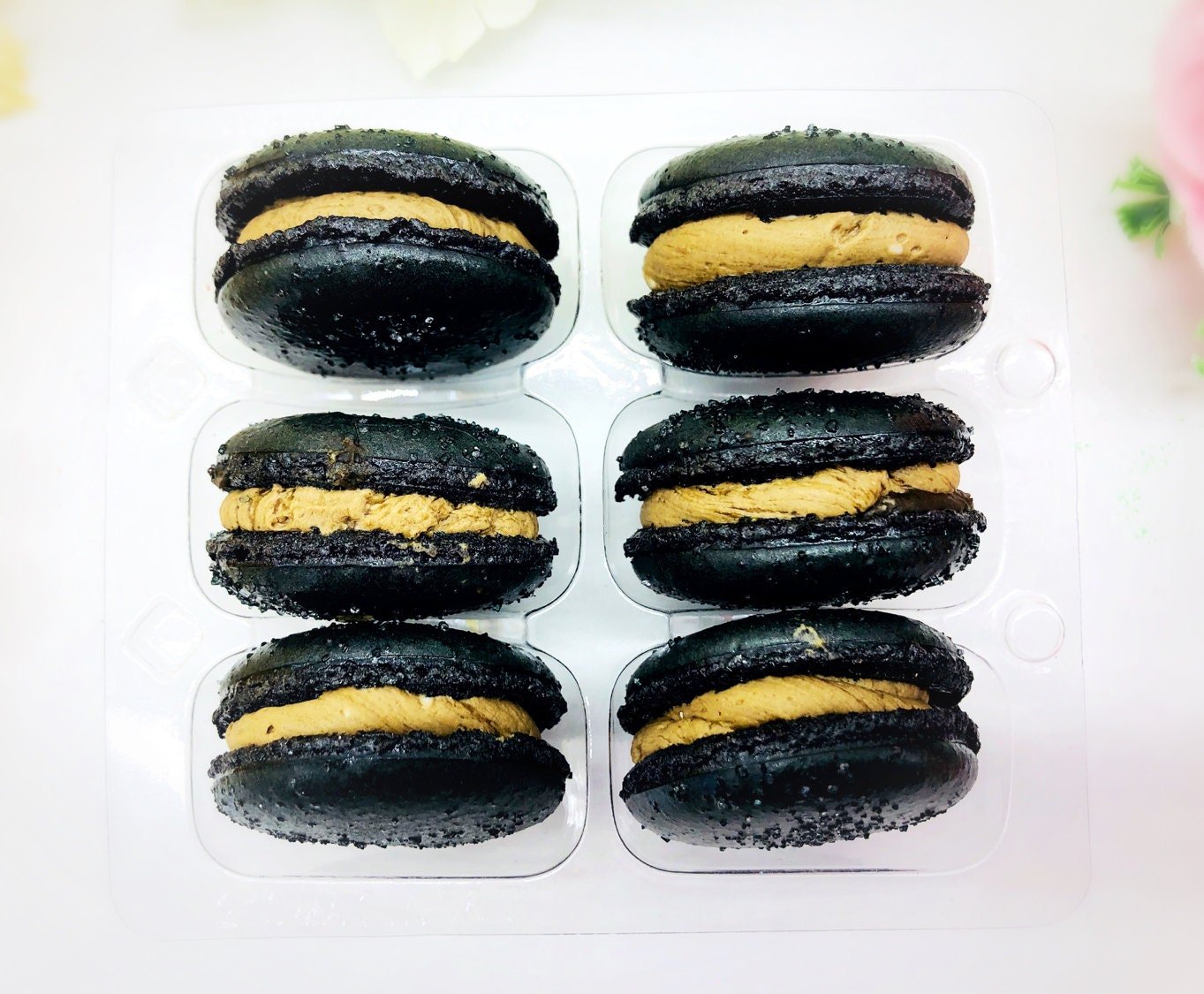 Thai iced coffee macarons | and Free Shipping| Perfect for your next holiday feast. - Macaron Centrale6 pack