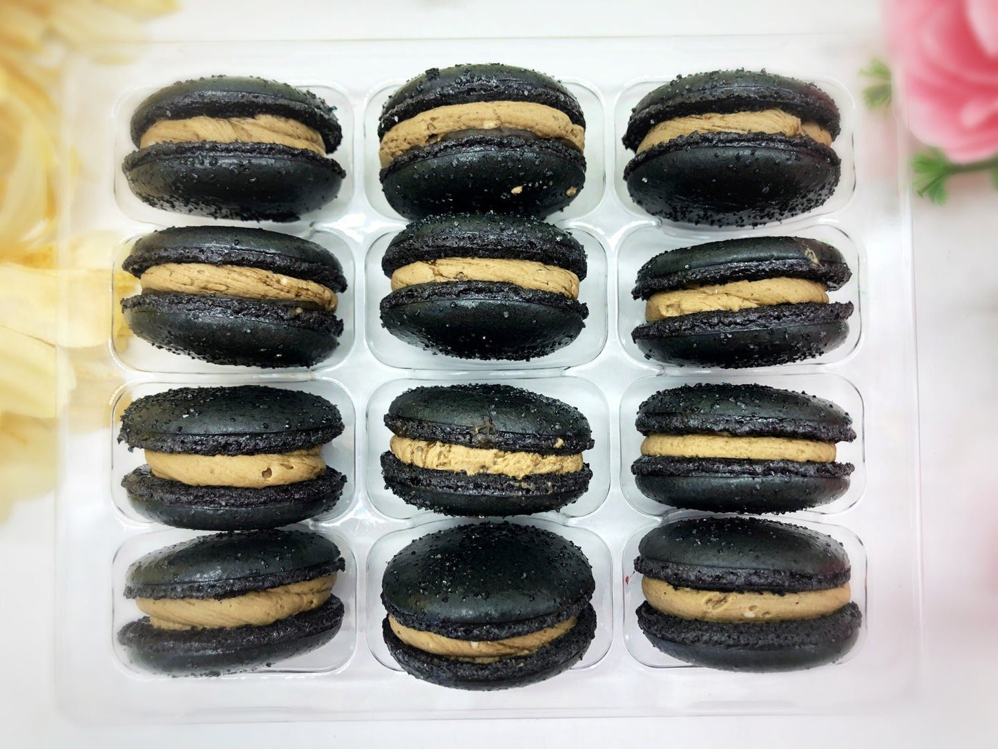 Thai iced coffee macarons | and Free Shipping| Perfect for your next holiday feast. - Macaron Centrale6 pack