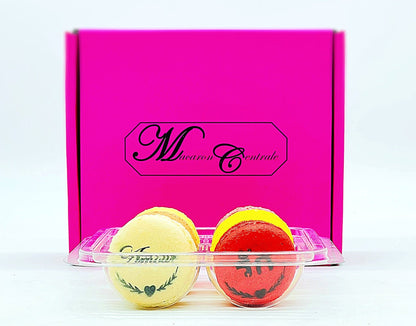 The Love Macarons | Available in 6, 12 & 24 Pack | A Perfect Gift for Valentines's Season - Macaron Centrale6 Pack